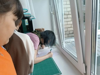 Занятие в выездном технопарке "Кванториум"